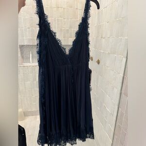 Free People Navy dress medium new with tags